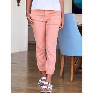 Frank & Eileen Jameson Utility Jogger in Coral (Italian Performance Linen)
